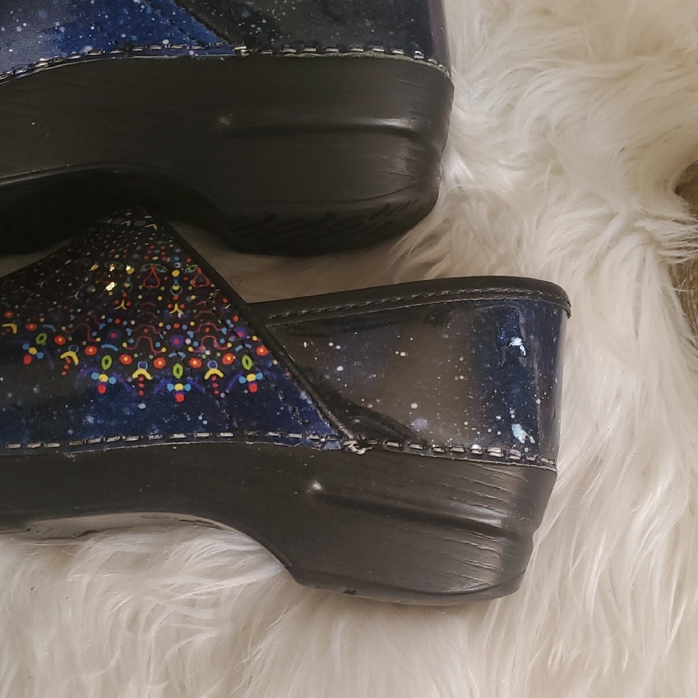 Dansko Multicolor Cosmic Pattern Clogs - image 5